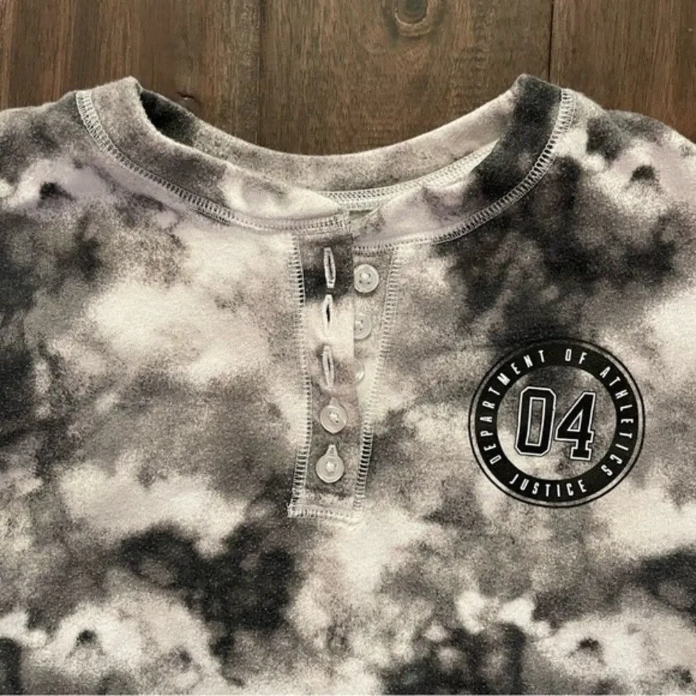 Justice Active Tie Dye Cropped Girls Sweatshirt 7